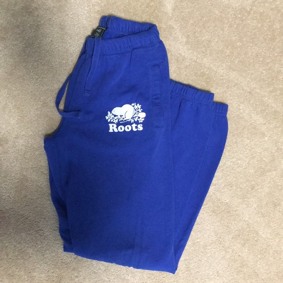 roots navy blue sweatpants